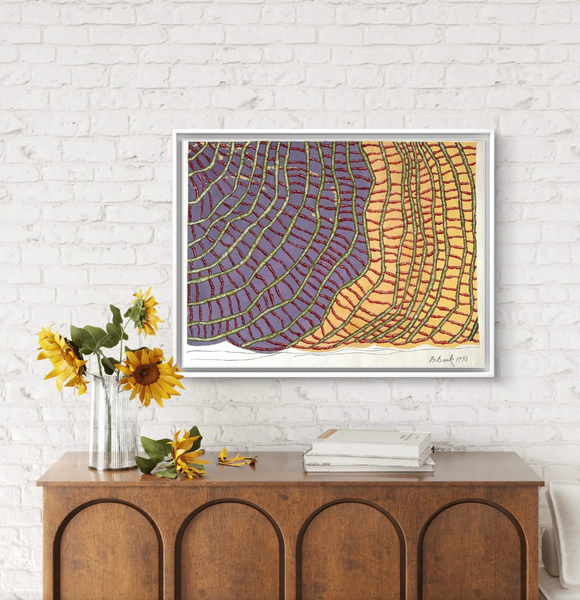 Barbara Beck 1993 Abstract Painting on Paper