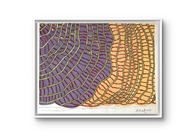 Barbara Beck 1993 Abstract Painting on Paper