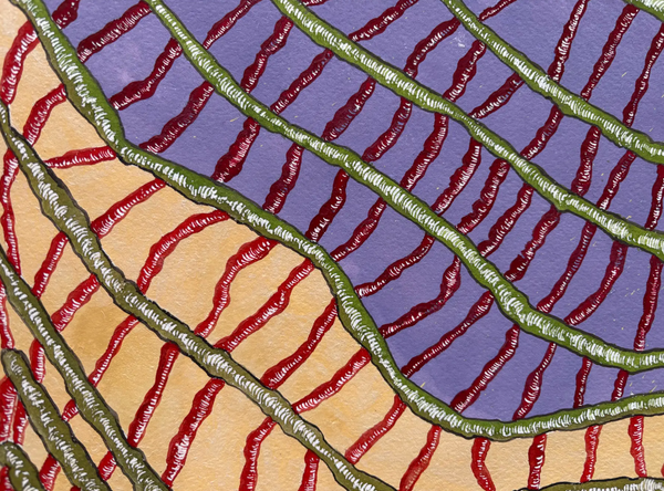 Barbara Beck 1993 Abstract Painting on Paper