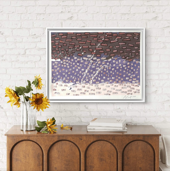 Barbara Beck 1988 Abstract Painting on Paper