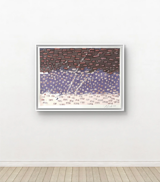 Barbara Beck 1988 Abstract Painting on Paper