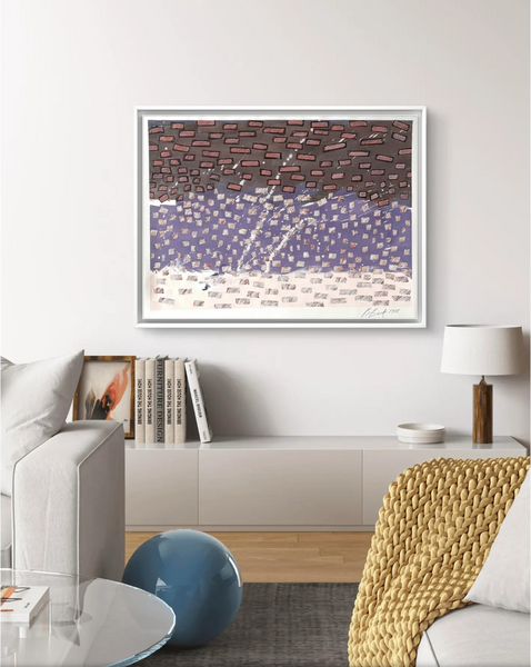 Barbara Beck 1988 Abstract Painting on Paper