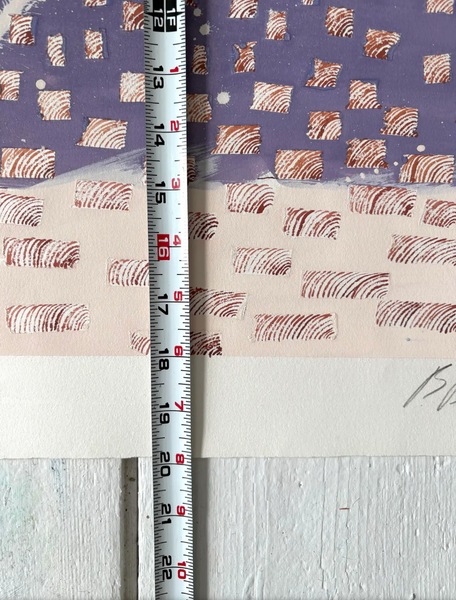 Barbara Beck 1988 Abstract Painting on Paper