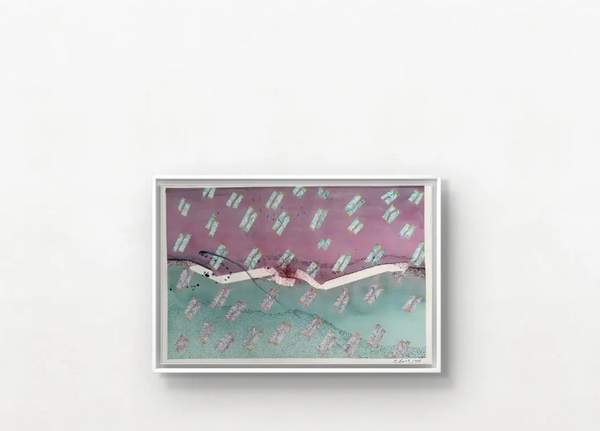 Barbara Beck 1984 Abstract Watercolor Painting on Paper