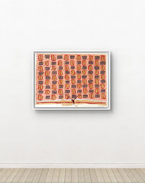 Barbara Beck 2003 Abstract Geometric Watercolor Painting on Paper