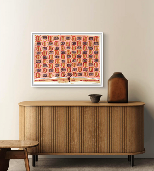 Barbara Beck 2003 Abstract Geometric Watercolor Painting on Paper