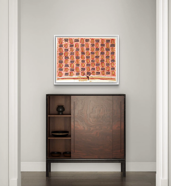 Barbara Beck 2003 Abstract Geometric Watercolor Painting on Paper