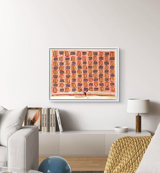 Barbara Beck 2003 Abstract Geometric Watercolor Painting on Paper