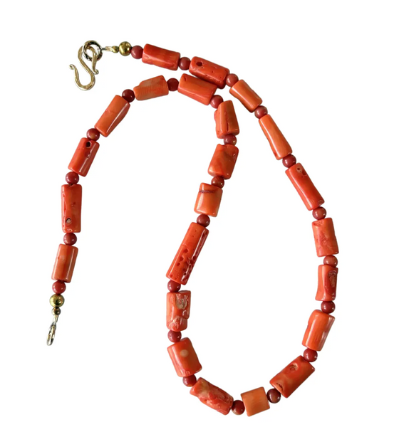23" Coral Branch Beaded Necklace - Designed by Matthew Izzo