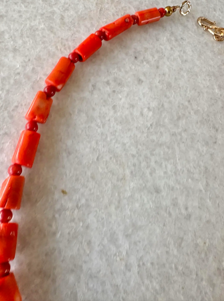 23" Coral Branch Beaded Necklace - Designed by Matthew Izzo