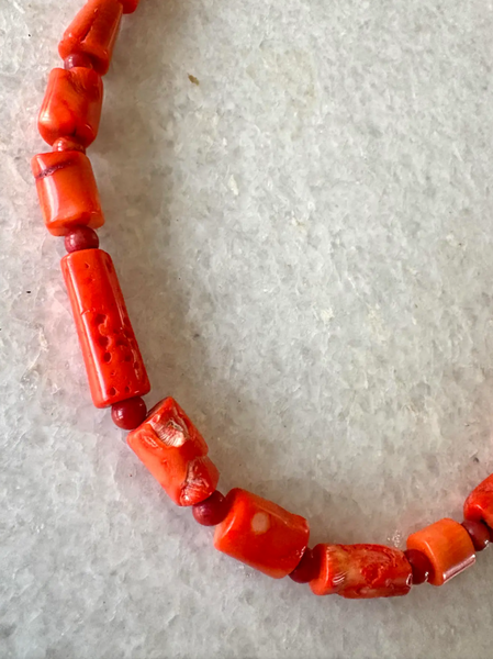 23" Coral Branch Beaded Necklace - Designed by Matthew Izzo