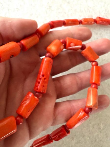 23" Coral Branch Beaded Necklace - Designed by Matthew Izzo
