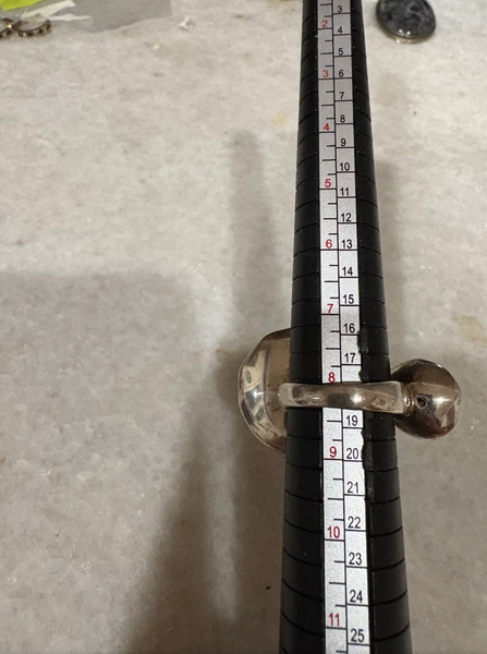 Hans Gehrig Sterling Silver and Turquoise Modernist Ring