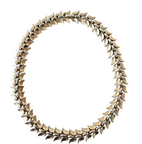 15.5" Vintage Trifari Goldtone Link Necklace