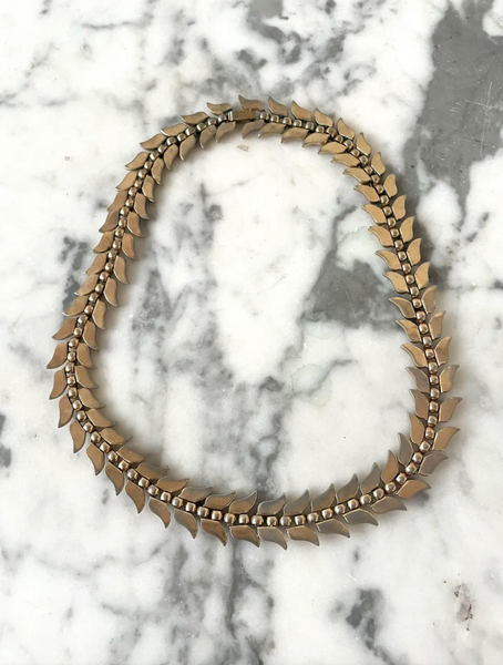 15.5" Vintage Trifari Goldtone Link Necklace