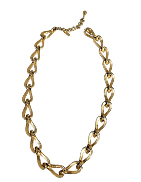 Vintage Monet Goldtone Chain Link Necklace