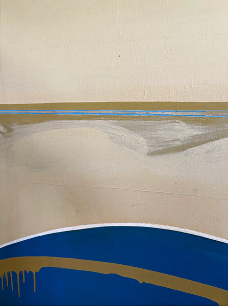 Barbara Beck 1960s Abstract Oil Painting on Canvas