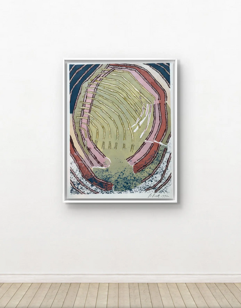 Barbara Beck 1992 Abstract Painting on Paper