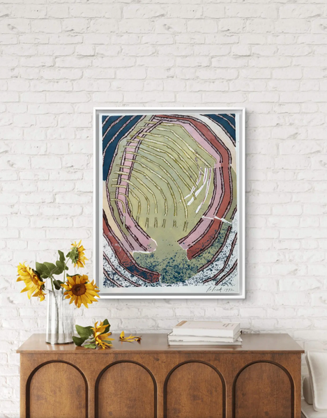 Barbara Beck 1992 Abstract Painting on Paper