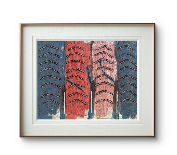 Barbara Beck 1990 Abstract Watercolor Painting on Paper