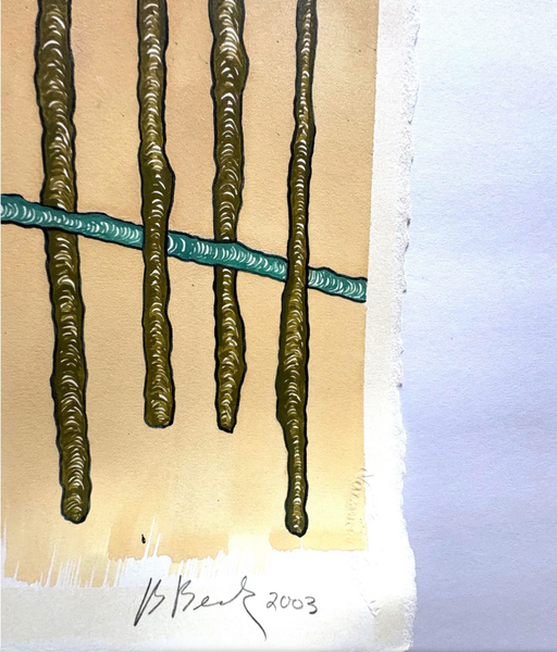 Barbara Beck 2003 Abstract Watercolor Painting on Paper