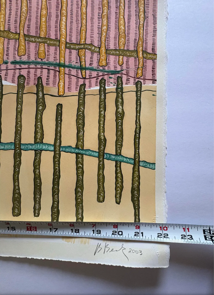 Barbara Beck 2003 Abstract Watercolor Painting on Paper