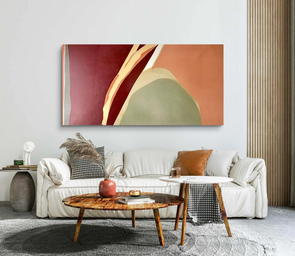 Barbara Beck 1968 Abstract Oil Painting on Canvas