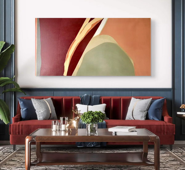 Barbara Beck 1968 Abstract Oil Painting on Canvas