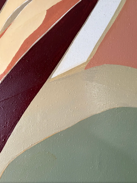 Barbara Beck 1968 Abstract Oil Painting on Canvas