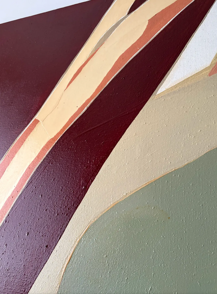 Barbara Beck 1968 Abstract Oil Painting on Canvas