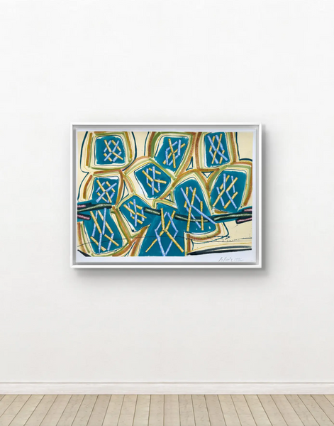 Barbara Beck 1992 Abstract Painting on Paper