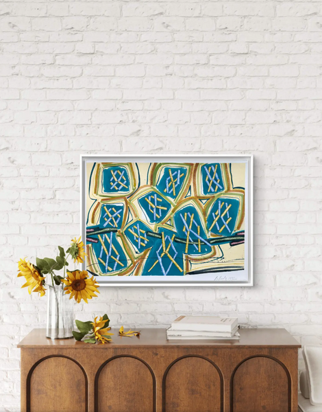 Barbara Beck 1992 Abstract Painting on Paper