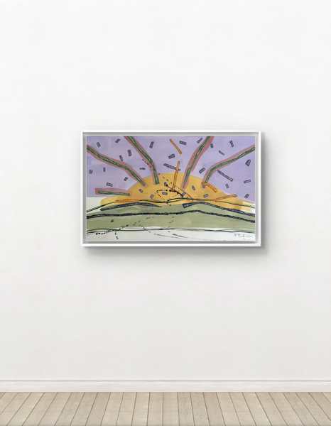 Barbara Beck 2002 Abstract Landscape Painting on Paper