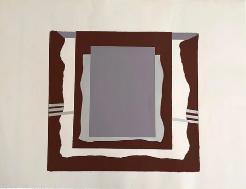 Barbara Beck Mid Century Modern Screen Print on Paper