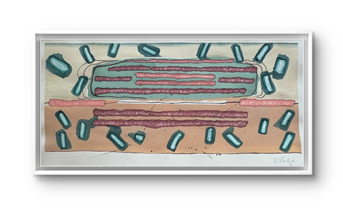 Barbara Beck 2006 Abstract Watercolor Painting on Paper