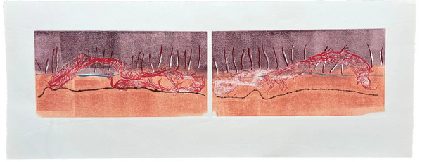 Barbara Beck Abstract Monoprint #2 on Paper c. 2007