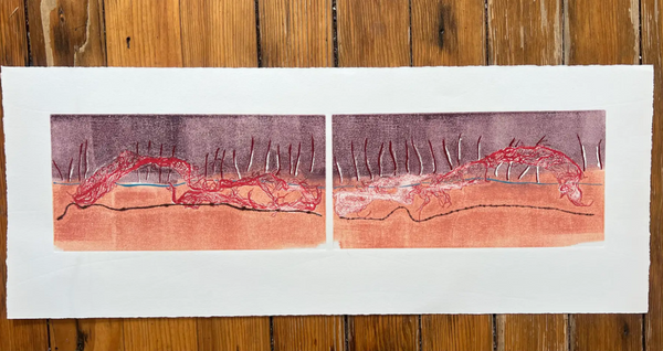 Barbara Beck Abstract Monoprint #2 on Paper c. 2007