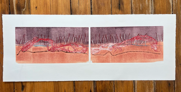 Barbara Beck Abstract Monoprint #2 on Paper c. 2007