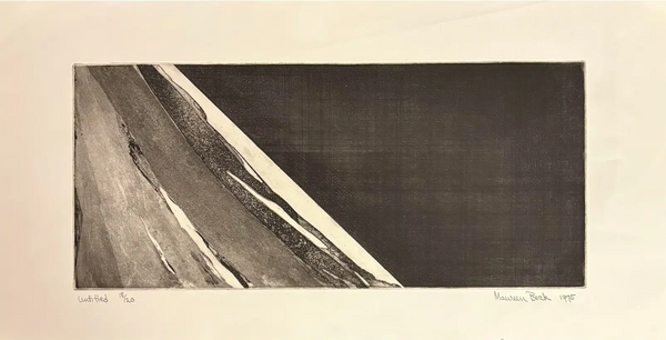 Maureen Beck 1975 Mid Century Modern Etching on Paper