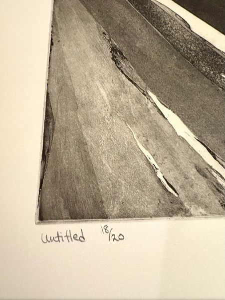 Maureen Beck 1975 Mid Century Modern Etching on Paper