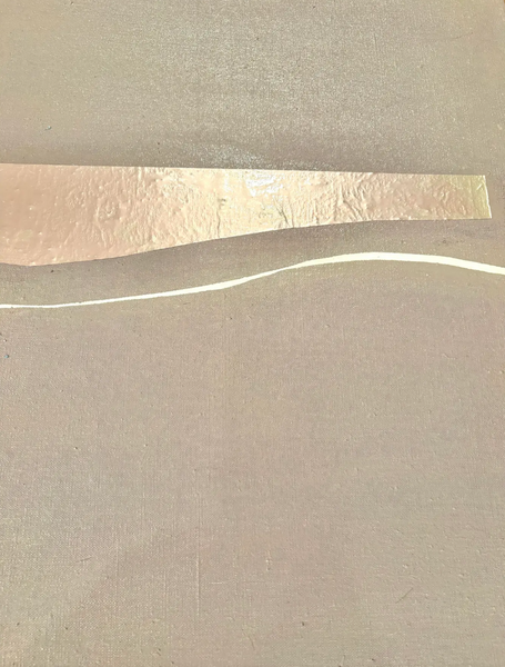 Barbara Beck 1972 Mid Century Modern Mixed Media Abstract Oil Painting