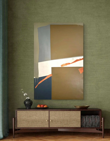 Barbara Beck 1965 Large Scale Abstract Oil Painting on Canvas