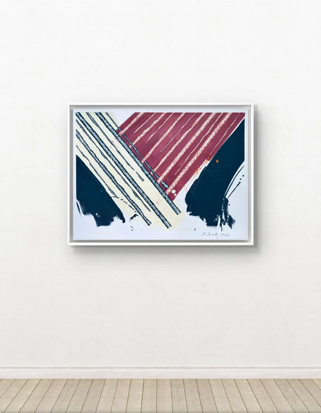 Barbara Beck 1992 Abstract Painting on Paper