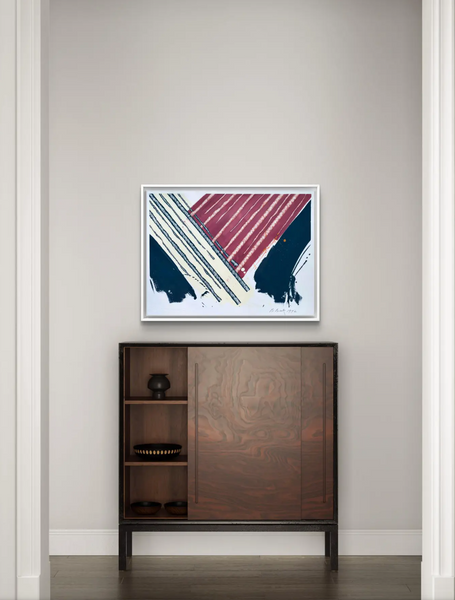 Barbara Beck 1992 Abstract Painting on Paper