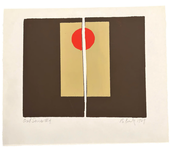 Barbara Beck 1969 Screen Print on Paper - Signed