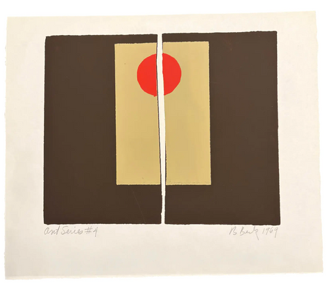 Barbara Beck 1969 Screen Print on Paper - Signed