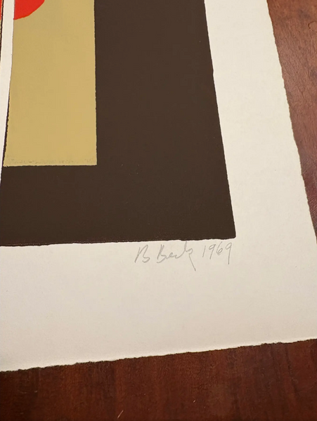 Barbara Beck 1969 Screen Print on Paper - Signed