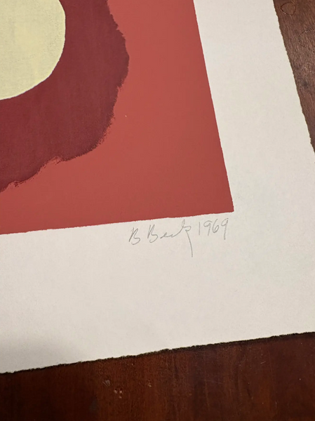 Barbara Beck 1969 Screen Print "Art Series #2" on Paper