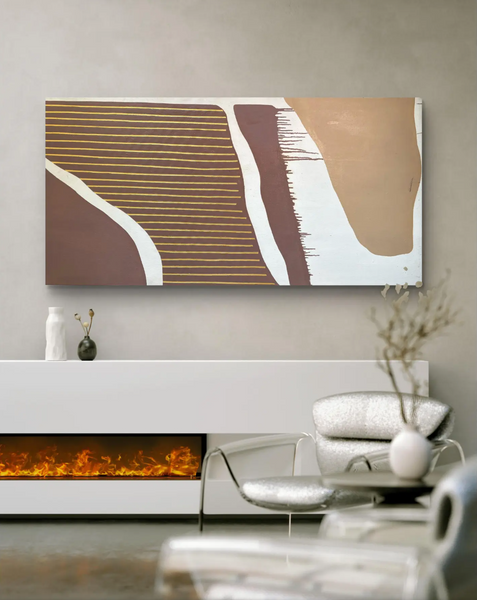 Barbara Beck Large Scale Abstract Oil Painting on Canvas