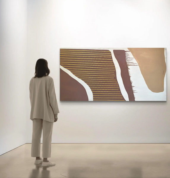 Barbara Beck Large Scale Abstract Oil Painting on Canvas